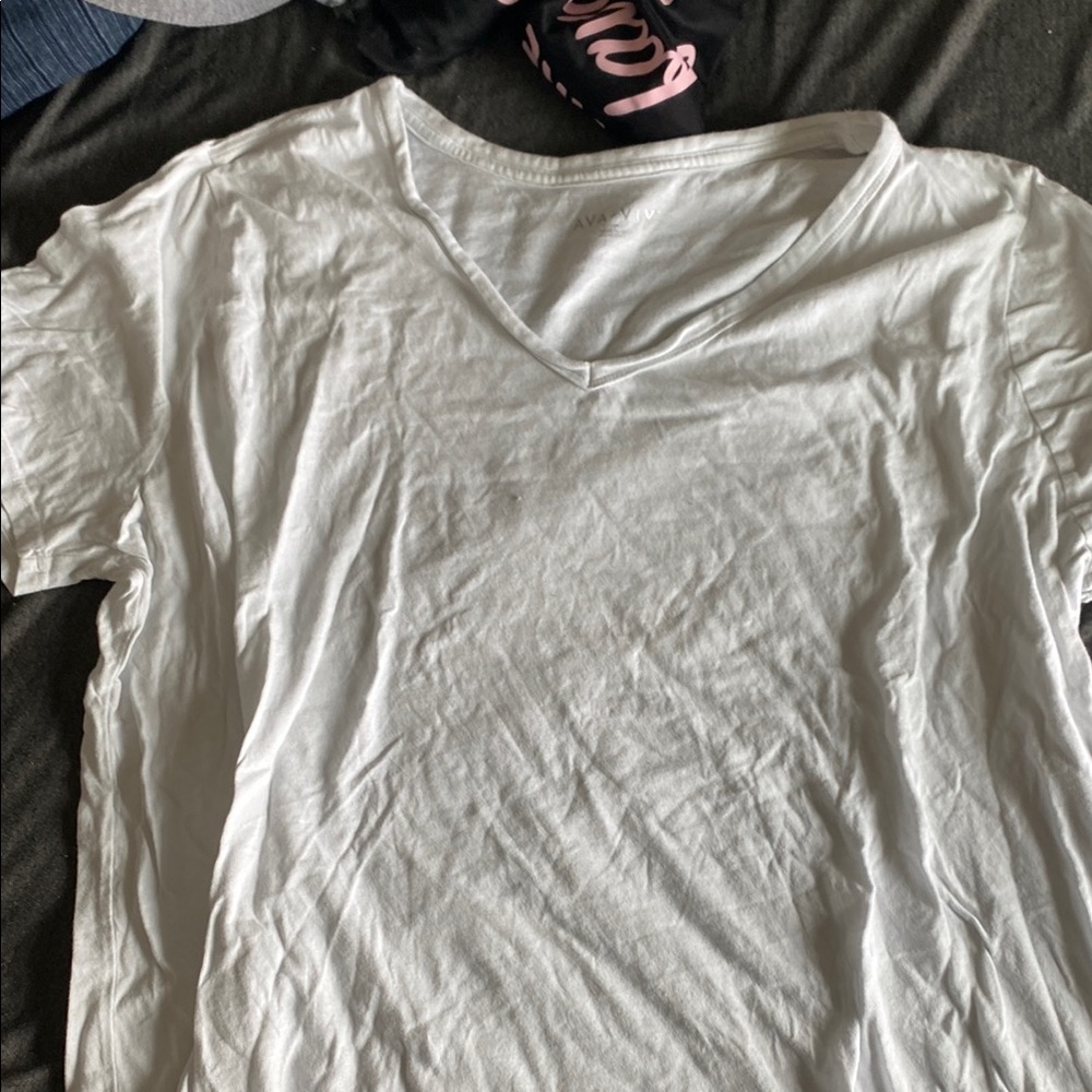 White V-Neck Women’s T-Shirt